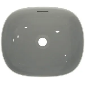 Ideal Standard Aufsatzwaschtisch Linda-X ohne Hahnloch mit Überlauf 450x380x130mm Weiß