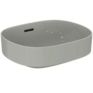 Ideal Standard Aufsatzwaschtisch Linda-X ohne Hahnloch mit Überlauf 450x380x130mm Weiß – Bild 4