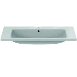 Ideal Standard Möbelwaschtisch i.life B 1 Hahnloch mit Überlauf 1010x515x180mm Weiß – Bild 2