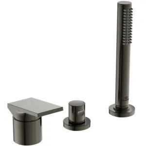 Ideal Standard 3-Loch-Badearmatur Extra m.HB o. Wanneneinlauf Silver Storm