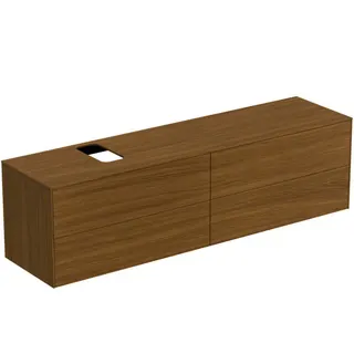 Ideal Standard Waschtisch-Unterschrank Conca, 4 Auszüge, m.Ausschnitt, 1987x505x550mm, Eiche hell – Bild 2