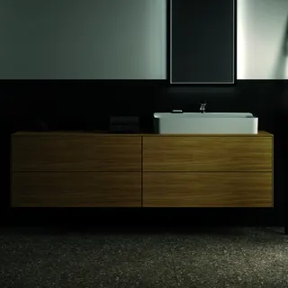 Ideal Standard Waschtisch-Unterschrank Conca, 4 Auszüge, m.Ausschnitt, 1987x505x550mm, Eiche hell – Bild 3