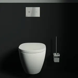 Ideal Standard Bürstengarnitur IOM Cube, Behälter aus Glas, Chrom – Bild 3