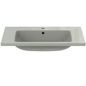 Ideal Standard Möbelwaschtisch i.life B 1 Hahnloch mit Überlauf 810x510x180mm Weiß – Bild 2