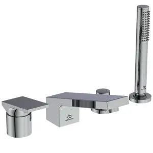 Ideal Standard 4-Loch-Badearmatur Extra m.HB m. Wanneneinlauf Chrom