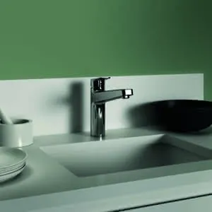 Ideal Standard Küchenarmatur Ceraplan m.h.Auslauf Ausld.210mm Vorfenstermontage Chrom – Bild 5