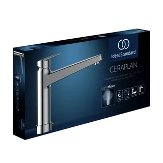 Ideal Standard Küchenarmatur Ceraplan m.h.Auslauf Ausld.210mm m.Absperrventil Chrom – Bild 4
