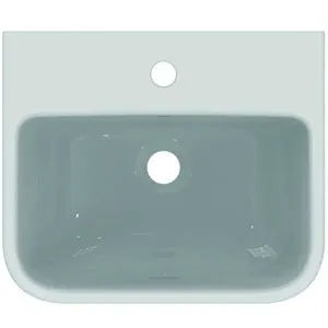 Ideal Standard Handwaschbecken i.life B 1 Hahnloch mit Überlauf 450x380x160mm Weiß – Bild 4