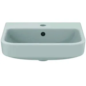 Ideal Standard Handwaschbecken i.life B 1 Hahnloch mit Überlauf 450x380x160mm Weiß – Bild 5