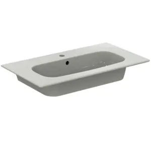 Ideal Standard Möbelwaschtisch i.life A 1 Hahnloch mit Überlauf 840x460x155mm Weiß