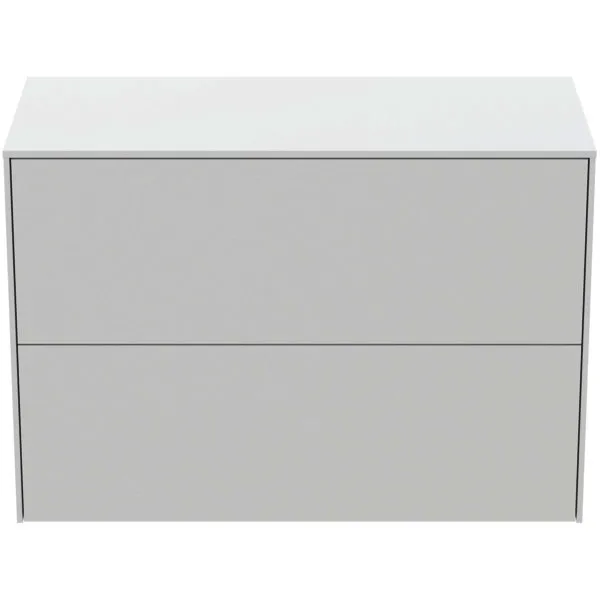 Ideal Standard Waschtisch-Unterschrank Conca, 2 Auszüge, o.Ausschnitt, 802x373x550mm, Weiß