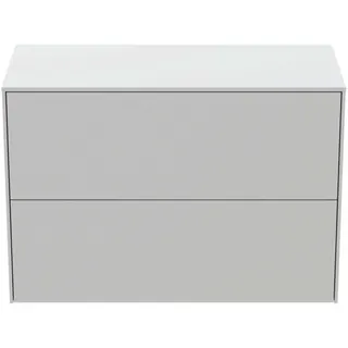 Ideal Standard Waschtisch-Unterschrank Conca, 2 Auszüge, o.Ausschnitt, 802x373x550mm, Weiß