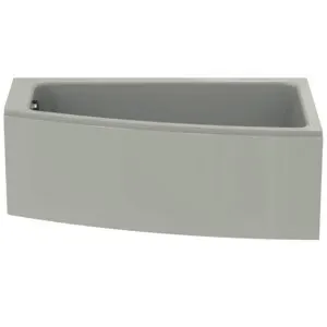 Ideal Standard Raumspar-Badewanne i.life 1600x900x450mm rechts Weiß – Bild 2