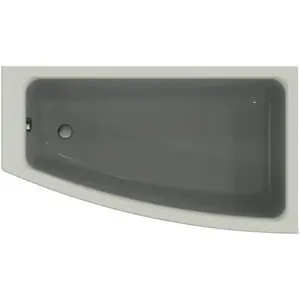 Ideal Standard Raumspar-Badewanne i.life 1600x900x450mm rechts Weiß – Bild 3