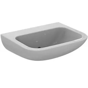 Ideal Standard Waschtisch Contour21+ ohne Hahnloch ohne Überlauf m.rückwärtigem Ablauf 500x400x200mm Weiß