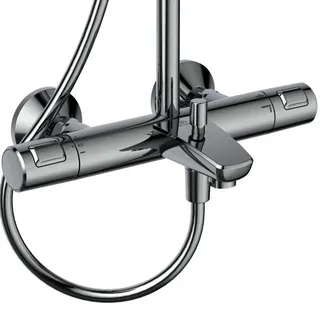 Ideal Standard Duschsystem Ceratherm T25 mit Badethermostat Chrom – Bild 3
