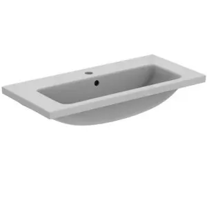 Ideal Standard Möbelwaschtisch i.life S 1 Hahnloch mit Überlauf 810x385x180mm Weiß