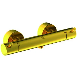 Ideal Standard Brausethermostat AP Ceratherm T125 Pin-Griffe Brushed Gold