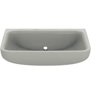 Ideal Standard Waschtisch Contour21+ ohne Hahnloch ohne Überlauf m.rückwärtigem Ablauf 600x470x200mm Weiß – Bild 2