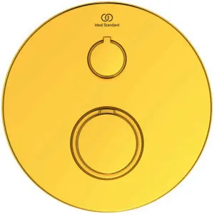 Ideal Standard Einzelthermostat UP Ceratherm T100, Bausatz 2, Rosette d:163mm, Brushed Gold – Bild 2