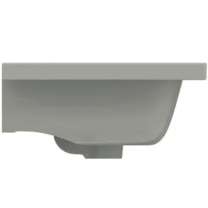 Ideal Standard Möbelwaschtisch i.life S 1 Hahnloch mit Überlauf 610x385x180mm Weiß – Bild 3