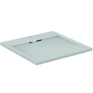 Ideal Standard Quadrat-Brausewanne UltraFlatS i.life 700x700x30mm Carraraweiß