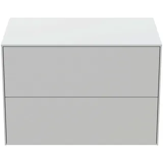 Ideal Standard Waschtisch-Unterschrank Conca, 2 Auszüge, o.Ausschnitt, 802x505x550mm, Weiß