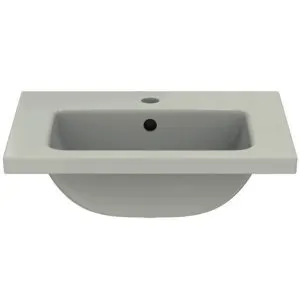 Ideal Standard Möbelwaschtisch i.life S 1 Hahnloch mit Überlauf 510x385x180mm Weiß – Bild 2