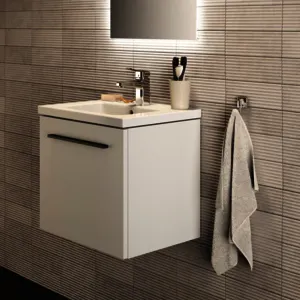 Ideal Standard Möbelwaschtisch i.life S 1 Hahnloch mit Überlauf 510x385x180mm Weiß – Bild 5