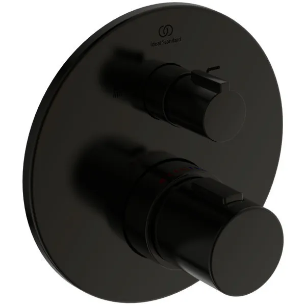 Ideal Standard Badethermostat UP Ceratherm T100, Bausatz 2, Rosette d:163mm,Magnetic Grey