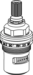 Ideal Standard Keramik Oberteil G1/2 90 Grad – Bild 3