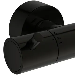 Ideal Standard Duschsystem Ceratherm T125 mit Badetherm. Pin-Griffe Magnetic Grey – Bild 3