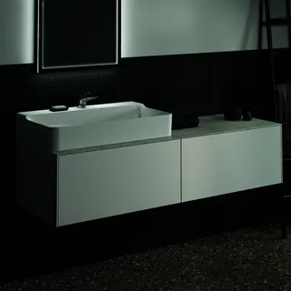 Ideal Standard Waschtischplatte Conca, aus Keramik, 1587x505x6mm, Marmor Calacatta – Bild 5