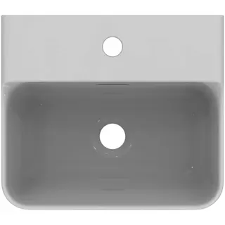 Ideal Standard Handwaschbecken Conca 1 Hahnloch mit Überlauf 400x350x165mm Weiß – Bild 2