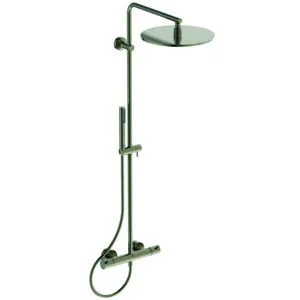 IS Duschsystem Ceratherm T125 mit Badetherm. Pin-Griffe Silver Storm
