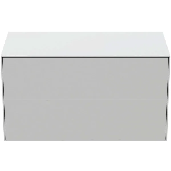 Ideal Standard Waschtisch-Unterschrank Conca, 2 Auszüge, o.Ausschnitt, 1002x505x550mm, Weiß