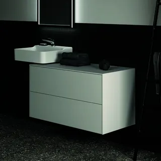 Ideal Standard Waschtisch-Unterschrank Conca, 2 Auszüge, o.Ausschnitt, 1002x505x550mm, Weiß – Bild 3