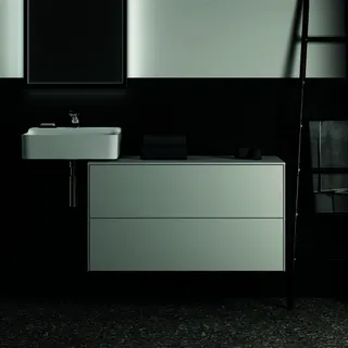 Ideal Standard Waschtisch-Unterschrank Conca, 2 Auszüge, o.Ausschnitt, 1002x505x550mm, Weiß – Bild 4
