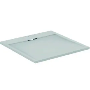 IS Quadrat-Brausewanne UltraFlatS i.life 900x900x30mm Carraraweiß