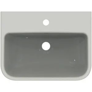 Ideal Standard Waschtisch i.life S 1 Hahnloch mit Überlauf 500x370x180mm Weiß – Bild 4