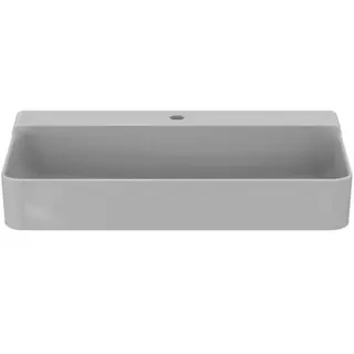 Ideal Standard Waschtisch Conca, 1 Hahnloch, ohne Überlauf, 800x450x145mm, geschliffen, Weiß m.IP – Bild 1