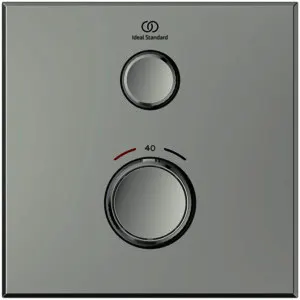 Ideal Standard Brausethermostat UP Ceratherm Navigo 1 Verbraucher Eckig Chrom – Bild 2