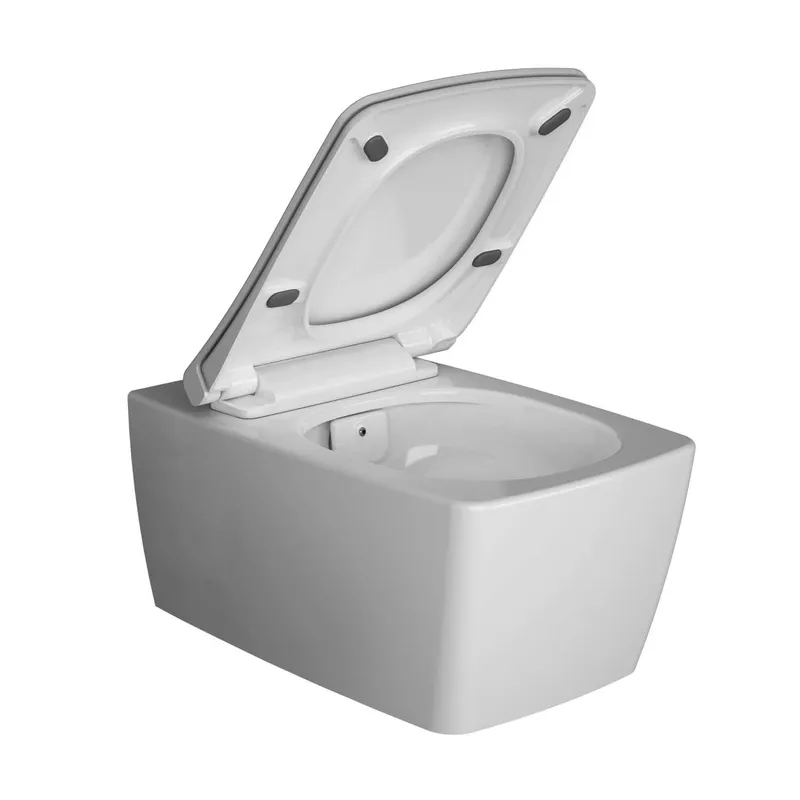 VT Wand-WC-Set Aquacare Metropole integr. Rohrunterbrecher Weiß Hochglanz