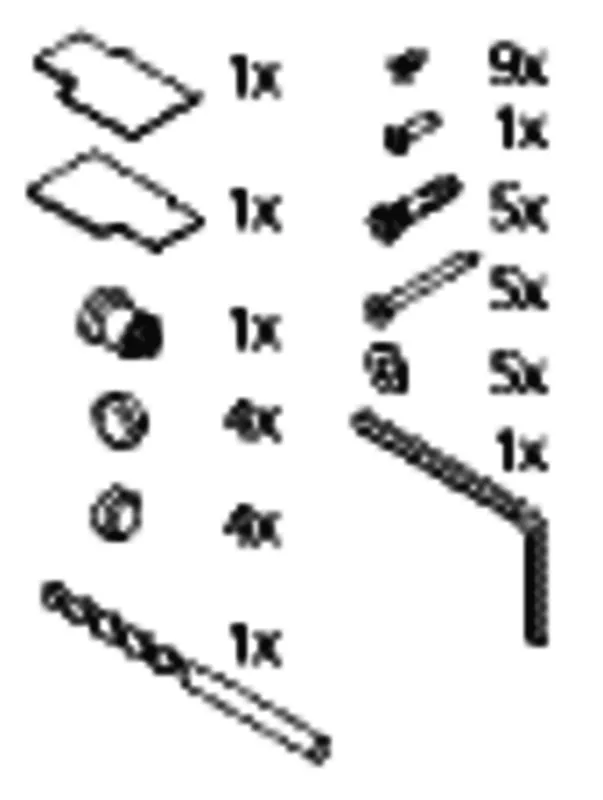 KR Kermi ZBIN023 Set Montagekleinteile