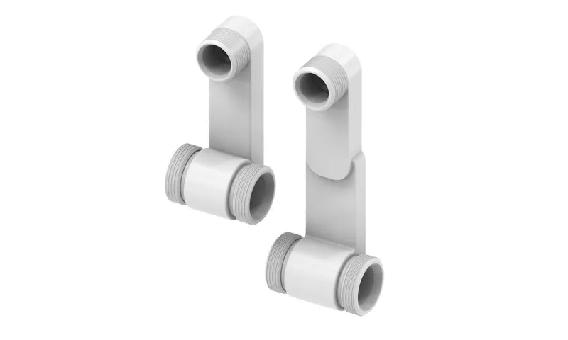 HZ-Heizkörperanschluss variabel 3/4"Eurokonus, zweitelig, vernickelt
