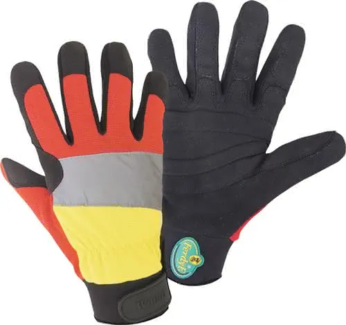 Forstschutzhandschuh WOODS Mechanics Gr. M schwarz/rot/gelb PSA III