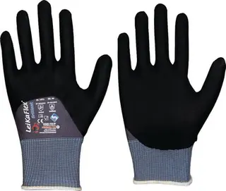 Handschuhe LeikaFlex® Brilliant Gr.8 gra u/schwarz PSA II 12 PA LEIPOLD