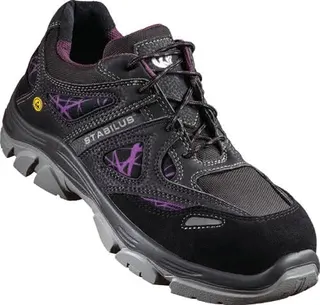 Damensicherheitsschuh DANA LOW Gr.37 schwarz/lila S1 SRA ESD EN20345 Textil