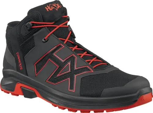 Freizeitschuh CONNEXIS Go GTX mid Gr.8(4 2) schwarz/rot Mikrofaser/Textil