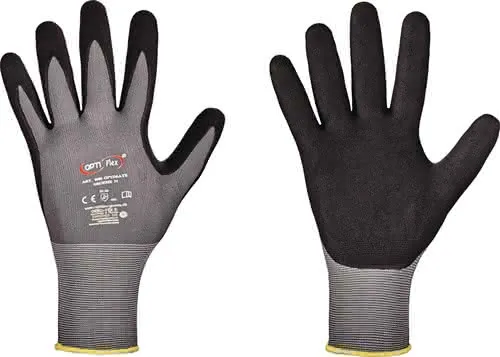 Handschuh OPTIMATE Gr.7 grau/schwarz EN 420/EN 388 PSA II OPTIFLEX